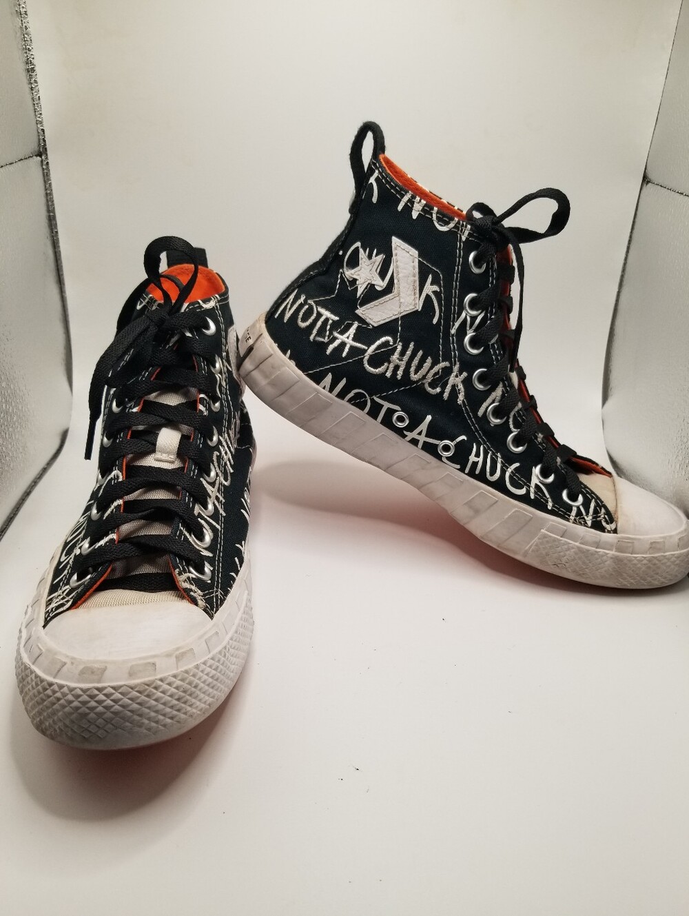 Converse All Star Not A Chuck Graffiti Print High Top Sneakers Approx Size 7.5-8
